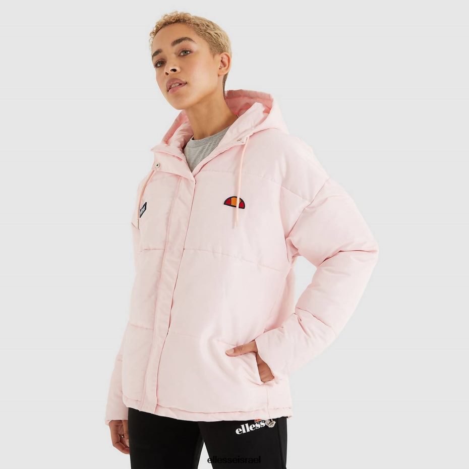 Ellesse הַלבָּשָׁה ורוד בהיר נשים ז'קט מרופד פג'ו 8T0ZPV7