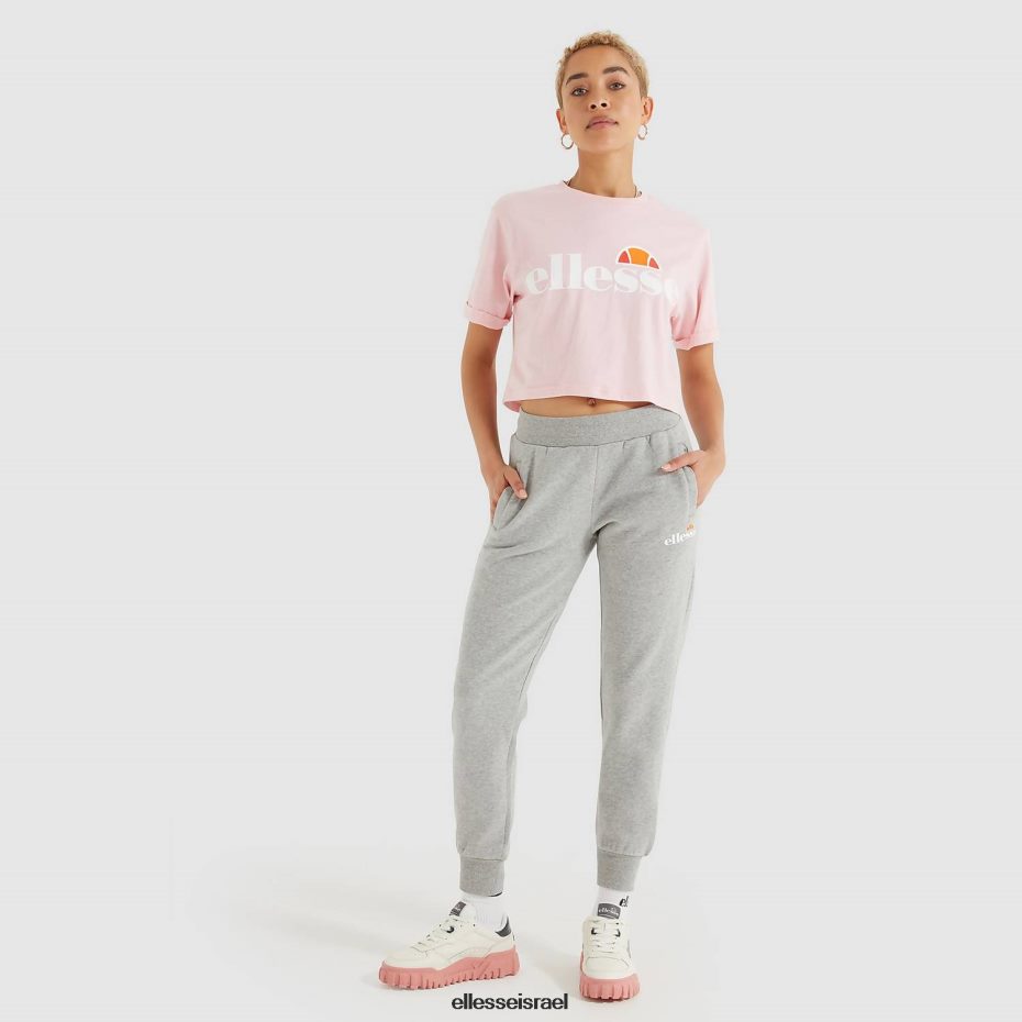 Ellesse הַלבָּשָׁה ורוד בהיר נשים חולצת טריקו קצוצה של אלברטה 8T0ZPV70