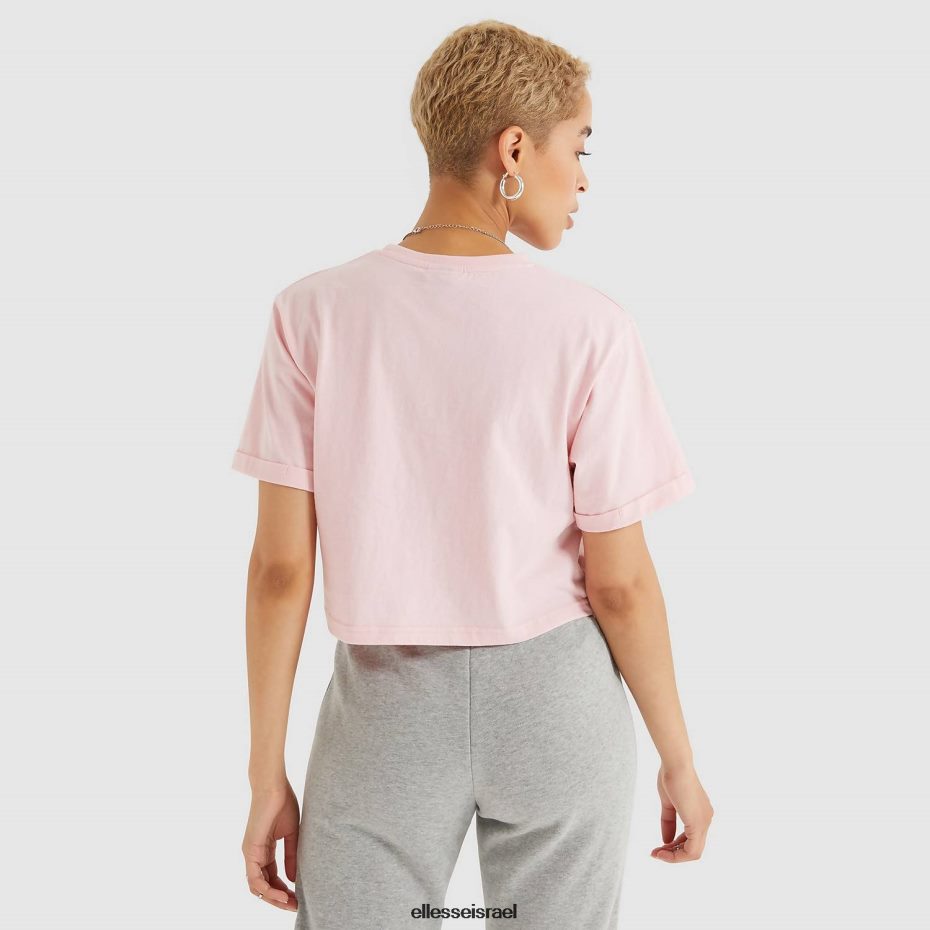 Ellesse הַלבָּשָׁה ורוד בהיר נשים חולצת טריקו קצוצה של אלברטה 8T0ZPV70
