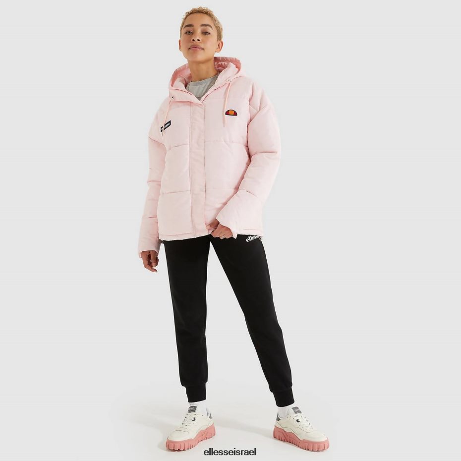 Ellesse הַלבָּשָׁה ורוד בהיר נשים ז'קט מרופד פג'ו 8T0ZPV7