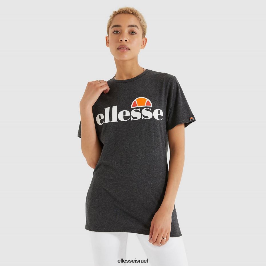 Ellesse הַלבָּשָׁה אפור נשים חולצת טריקו של אלבני 8T0ZPV86