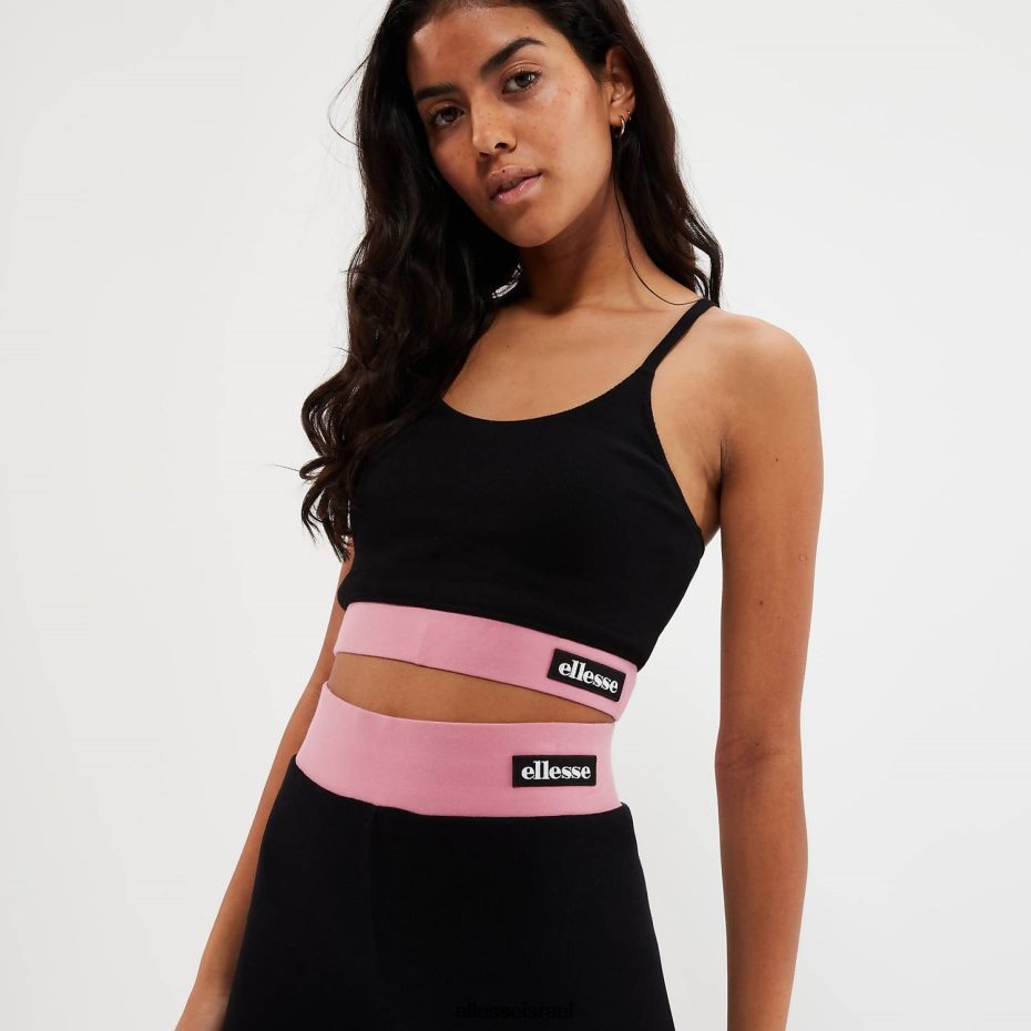 Ellesse הַלבָּשָׁה שָׁחוֹר נשים עליונית חזיית סליל 8T0ZPV93
