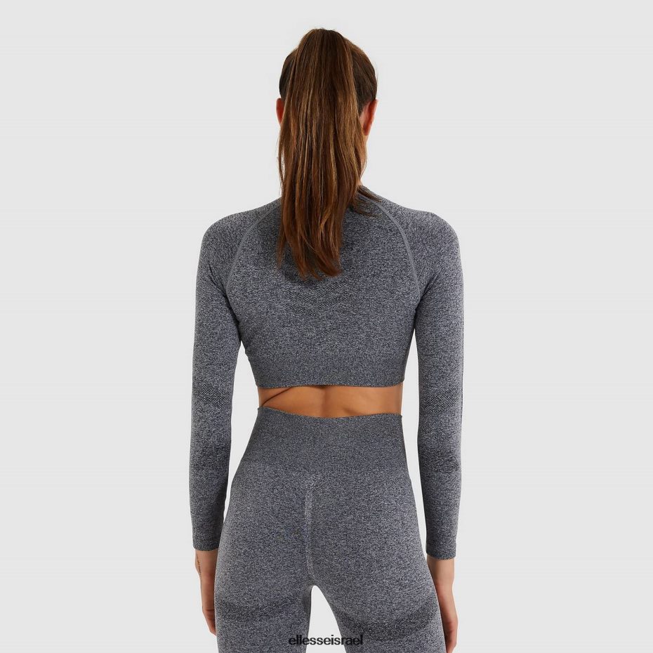 Ellesse הַלבָּשָׁה חוואר אפור כהה נשים Vamp ls קצוץ טי 8T0ZPV201