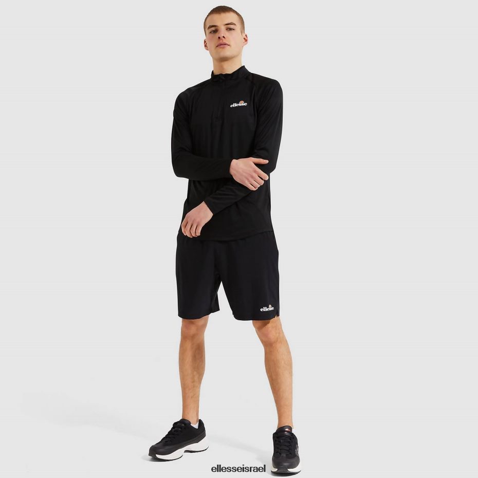Ellesse הַלבָּשָׁה שָׁחוֹר גברים bovaro 1/2 רוכסן עליון 8T0ZPV330