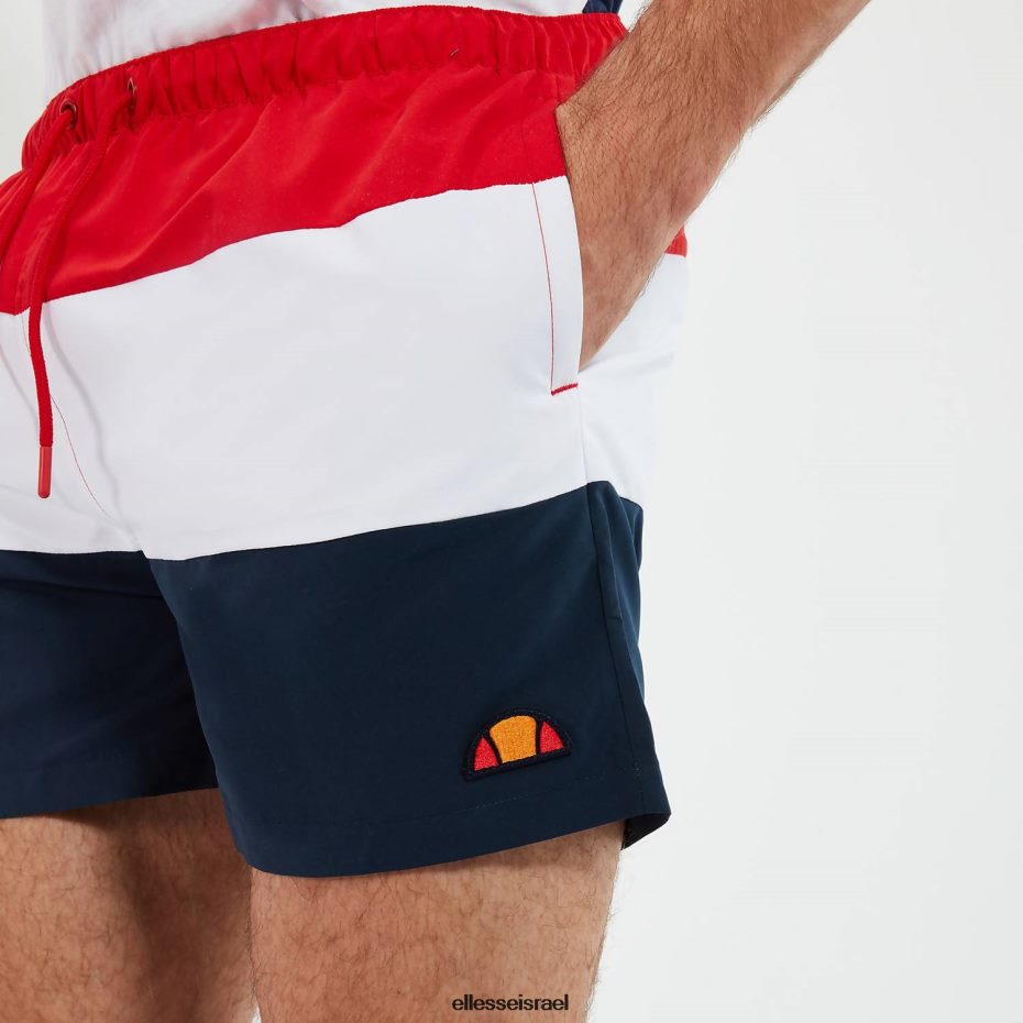 Ellesse הַלבָּשָׁה אדום/כהה/לבן גברים cielo לשחות קצר 8T0ZPV458