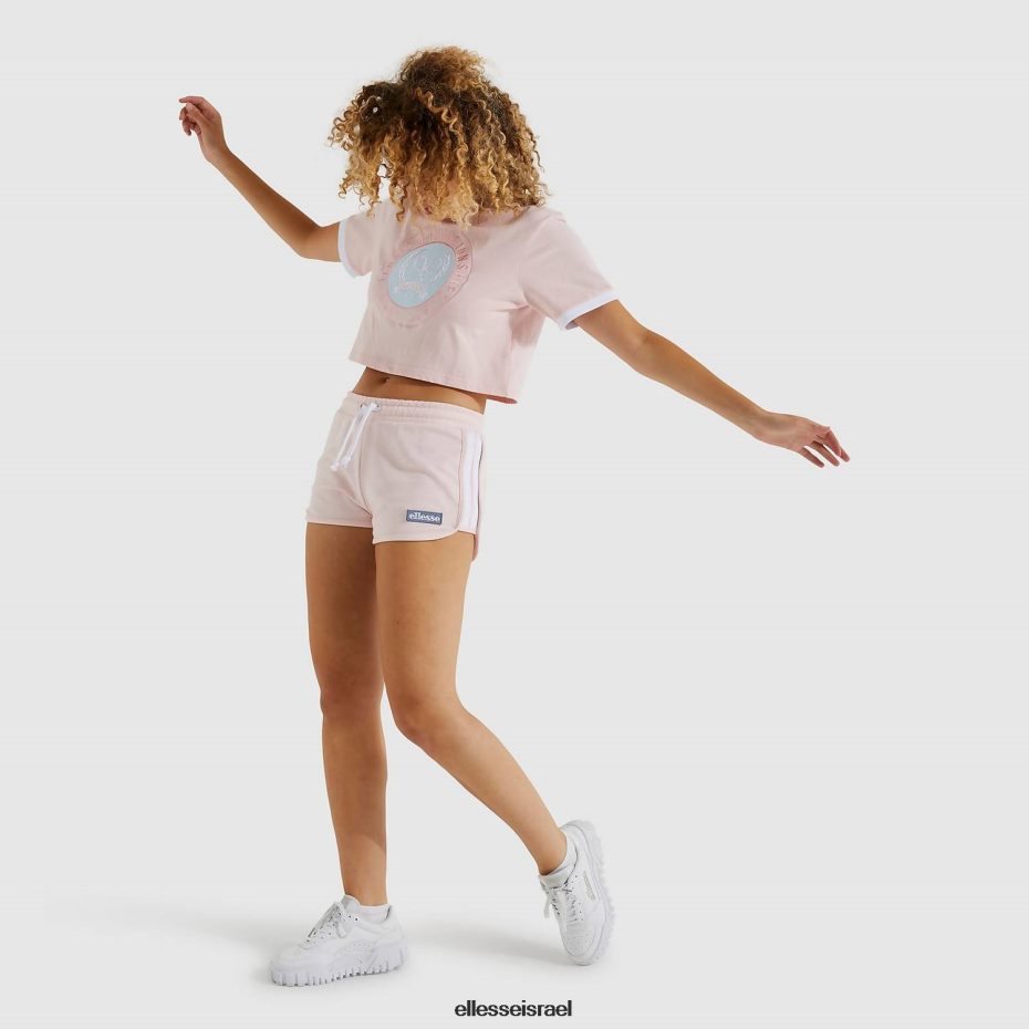Ellesse הַלבָּשָׁה ורוד בהיר נשים חולצת טריקו קצוצה מסוג classio ורודה 8T0ZPV224