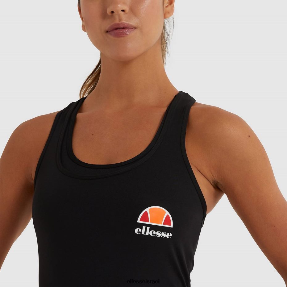 Ellesse הַלבָּשָׁה שָׁחוֹר נשים חלק עליון של אפוד curasci 8T0ZPV76