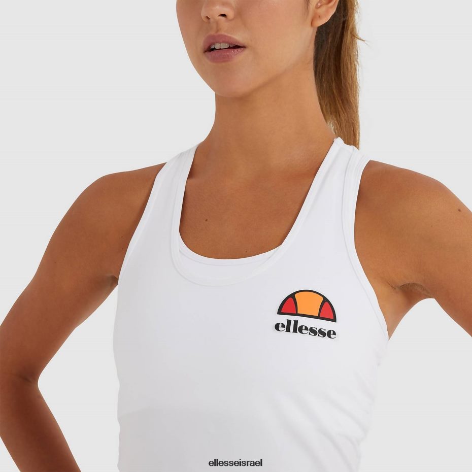 Ellesse הַלבָּשָׁה לבן נשים חלק עליון של אפוד curasci 8T0ZPV77