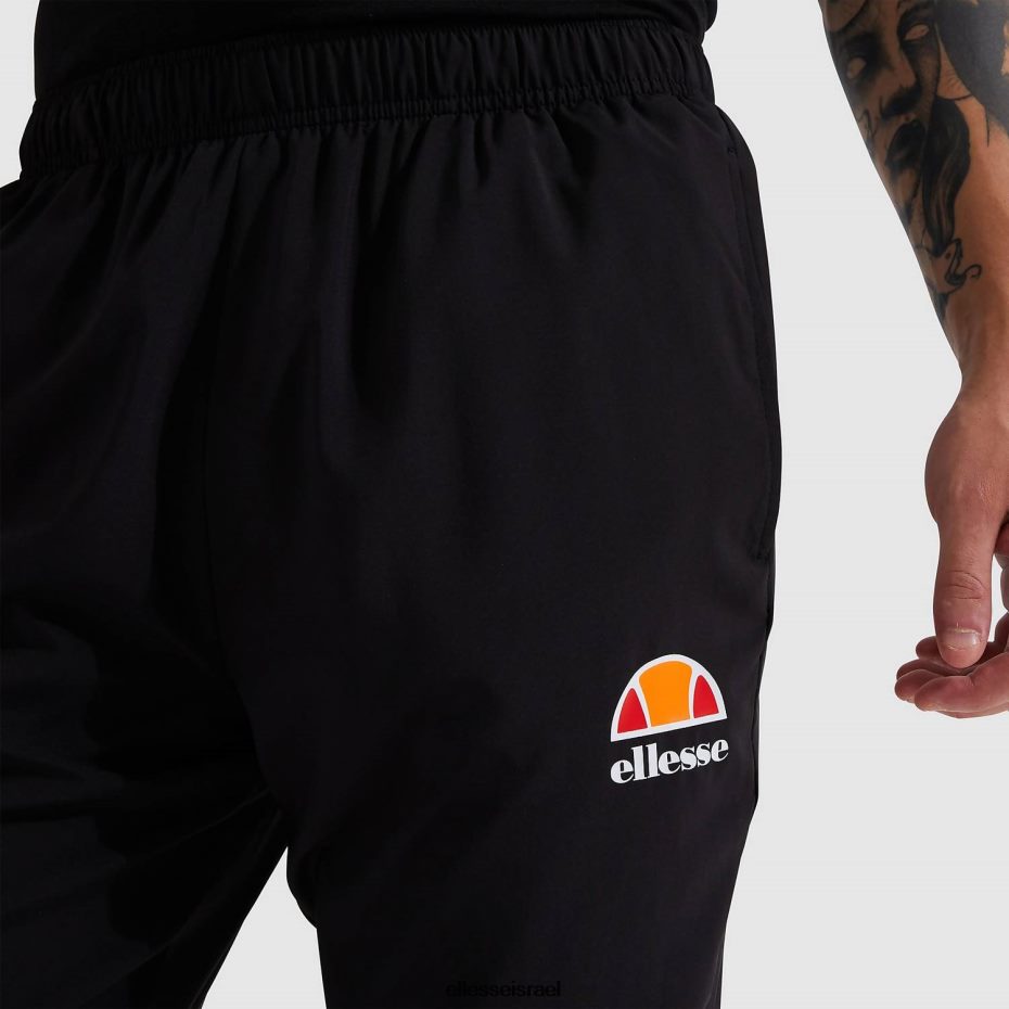 Ellesse הַלבָּשָׁה שָׁחוֹר גברים מכנסי ספורט של ezio 8T0ZPV332