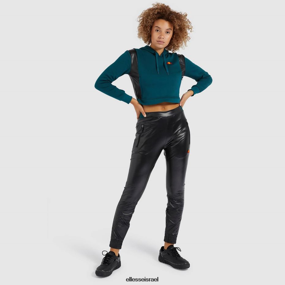 Ellesse הַלבָּשָׁה ירוק כחלחל נשים fioci crop hoody 8T0ZPV178