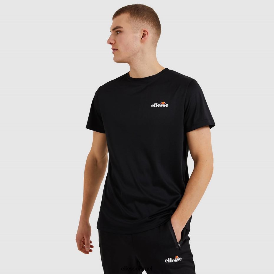 Ellesse הַלבָּשָׁה שָׁחוֹר גברים חולצת טריקו של malbe 8T0ZPV406
