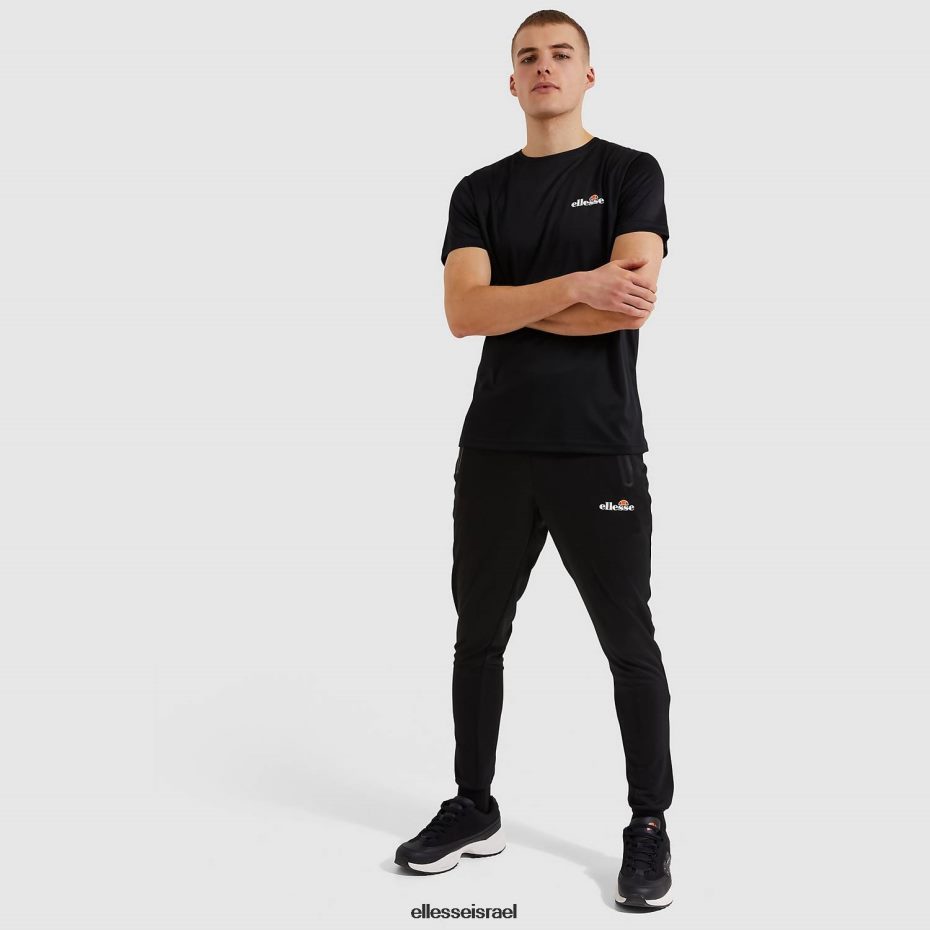 Ellesse הַלבָּשָׁה שָׁחוֹר גברים חולצת טריקו של malbe 8T0ZPV406