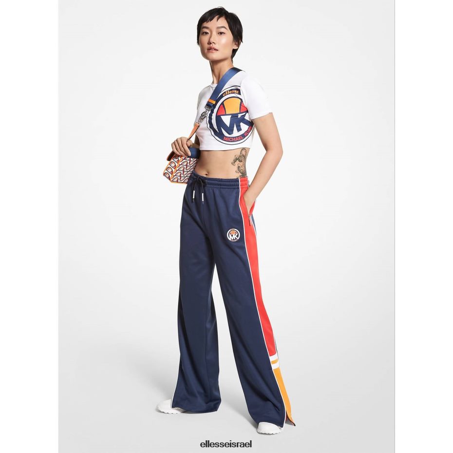 Ellesse הַלבָּשָׁה מְפוּספָּס נשים מכנסי ספורט בתערובת כותנה mk 8T0ZPV17
