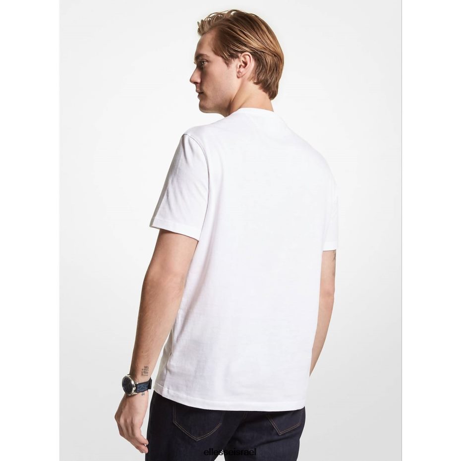 Ellesse הַלבָּשָׁה סֵמֶל גברים חולצת טריקו מכותנה פסים של mk 8T0ZPV393