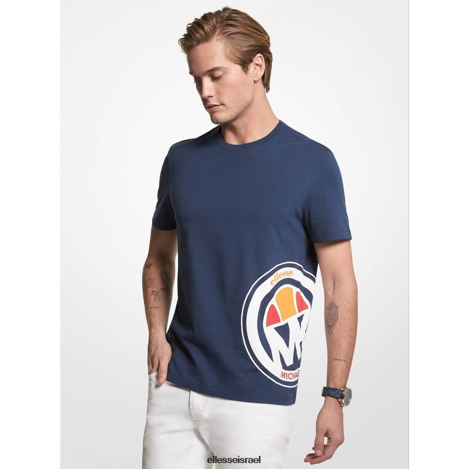 Ellesse הַלבָּשָׁה סֵמֶל גברים חולצת טריקו מכותנה mk 8T0ZPV403