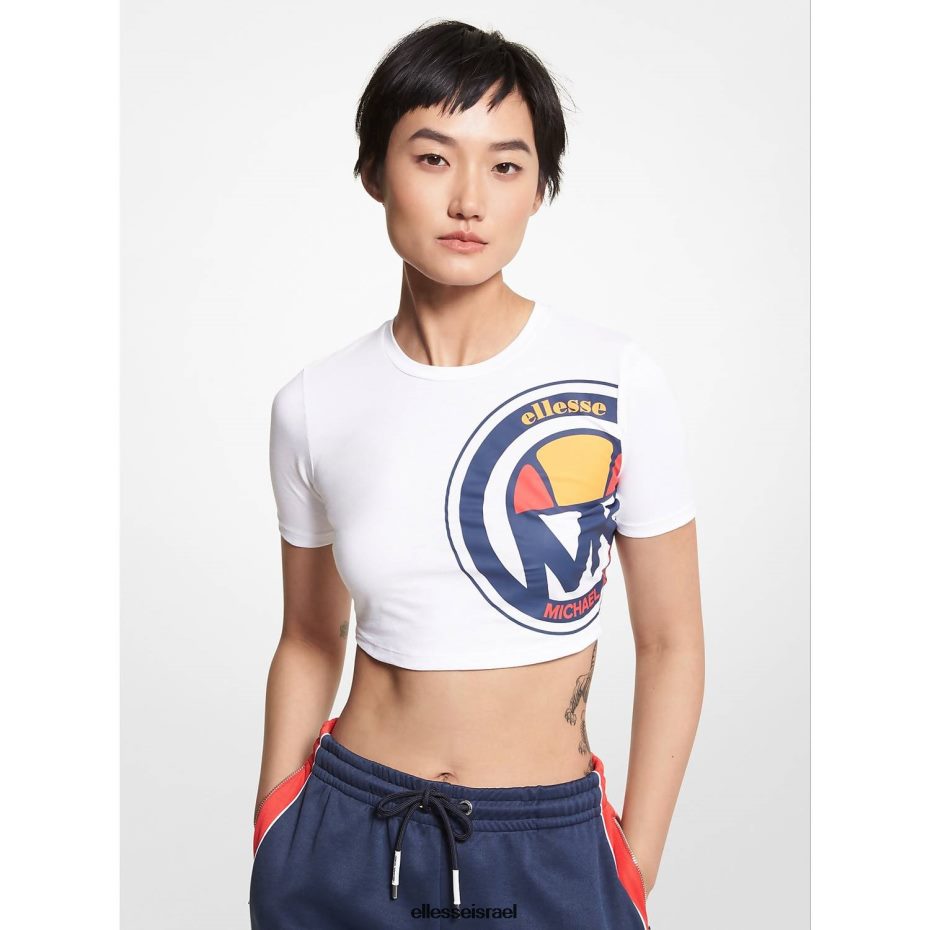 Ellesse הַלבָּשָׁה סֵמֶל נשים mk כותנה אורגנית קצוץ טופ 8T0ZPV74