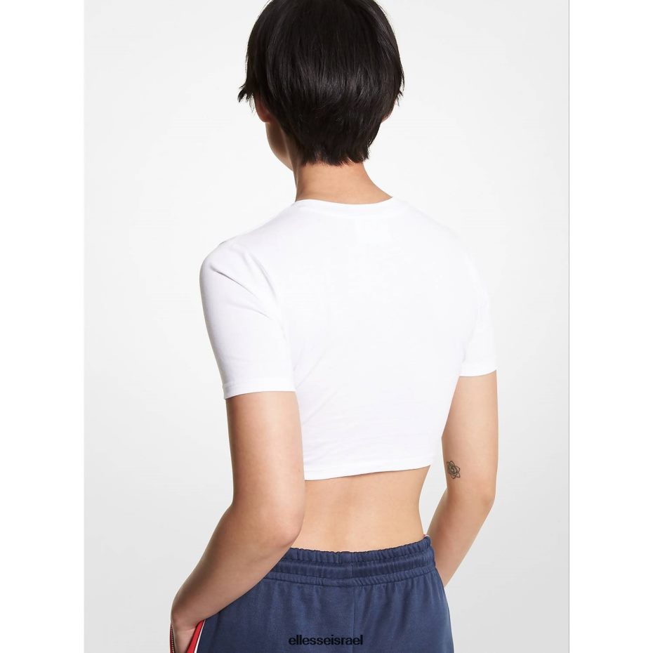 Ellesse הַלבָּשָׁה סֵמֶל נשים mk כותנה אורגנית קצוץ טופ 8T0ZPV74