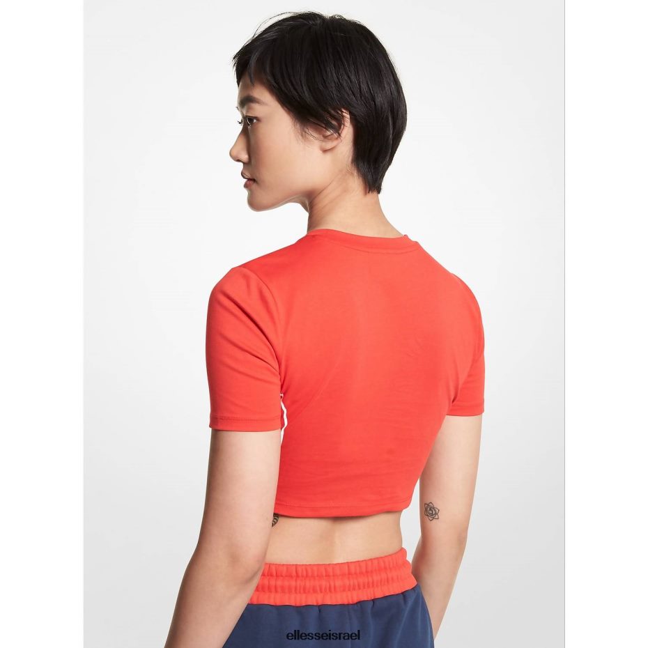 Ellesse הַלבָּשָׁה סֵמֶל נשים mk כותנה אורגנית קצוץ טופ 8T0ZPV75