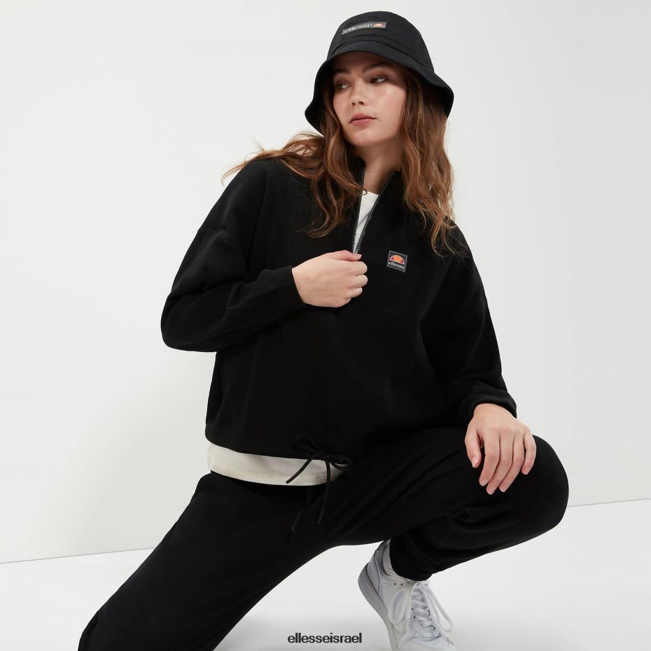 Ellesse הַלבָּשָׁה שָׁחוֹר נשים oprello crop track top 8T0ZPV16