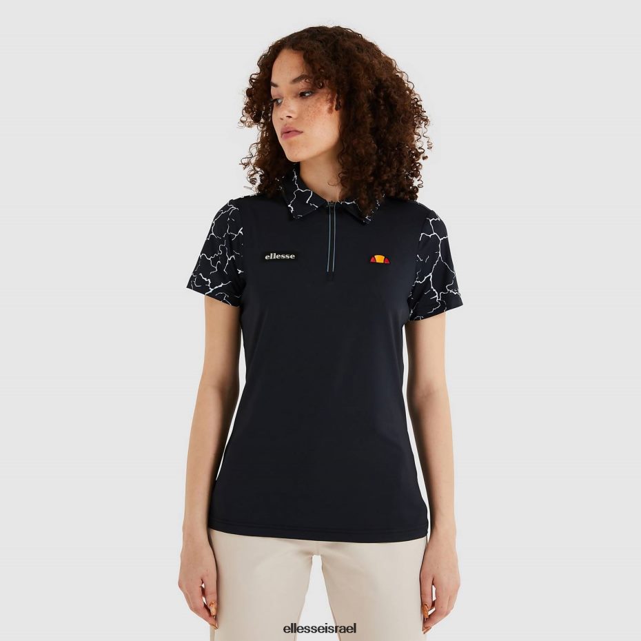 Ellesse הַלבָּשָׁה שָׁחוֹר נשים חולצת פולו של rique 8T0ZPV229