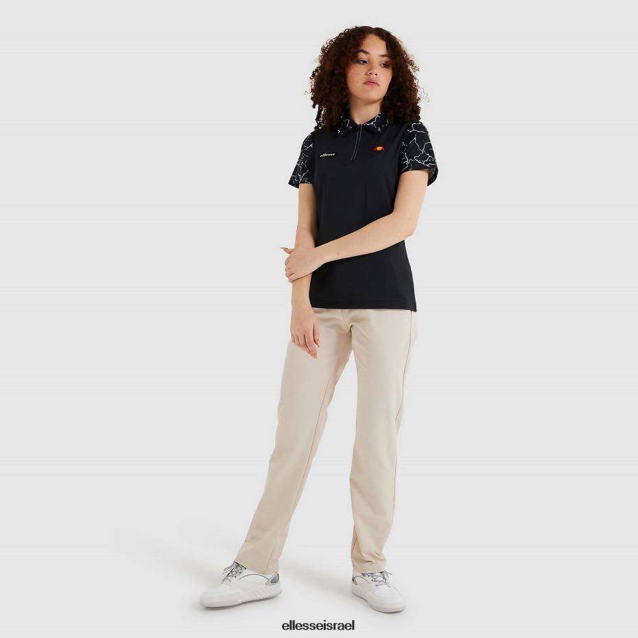 Ellesse הַלבָּשָׁה שָׁחוֹר נשים חולצת פולו של rique 8T0ZPV229