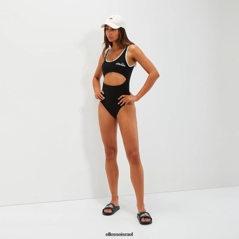 Ellesse הַלבָּשָׁה שָׁחוֹר נשים בגד ים של simmete 8T0ZPV153