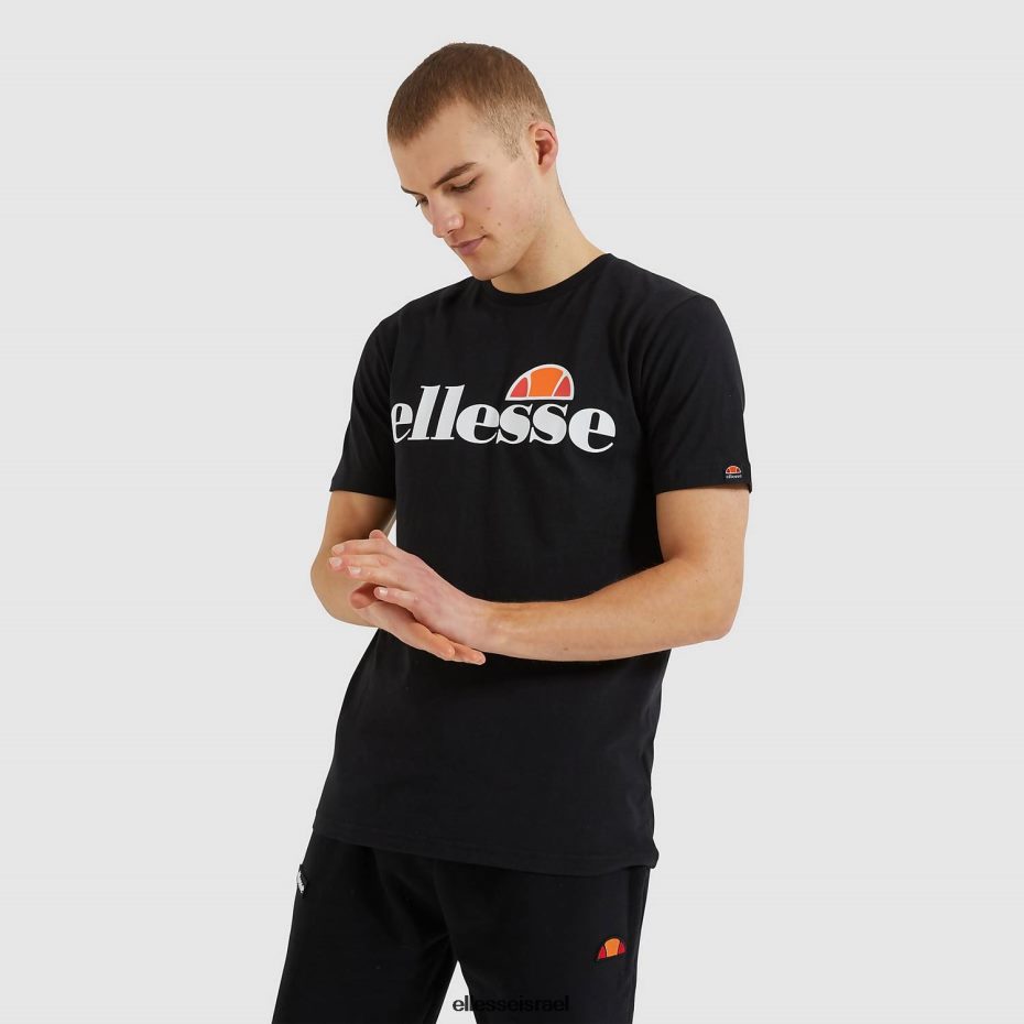 Ellesse הַלבָּשָׁה שָׁחוֹר גברים חולצת טריקו sl prado 8T0ZPV364