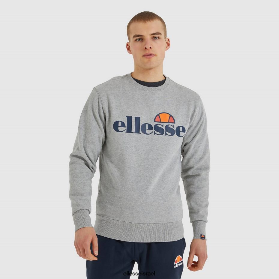 Ellesse הַלבָּשָׁה חוואר אפור גברים סווטשירט sl succiso 8T0ZPV293