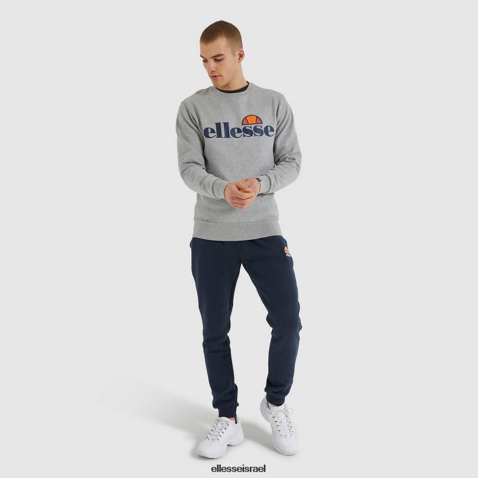 Ellesse הַלבָּשָׁה חוואר אפור גברים סווטשירט sl succiso 8T0ZPV293