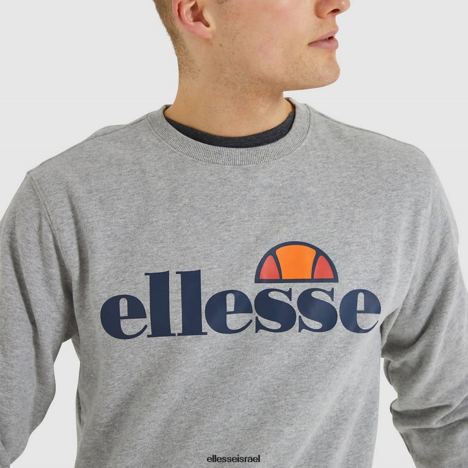 Ellesse הַלבָּשָׁה חוואר אפור גברים סווטשירט sl succiso 8T0ZPV293