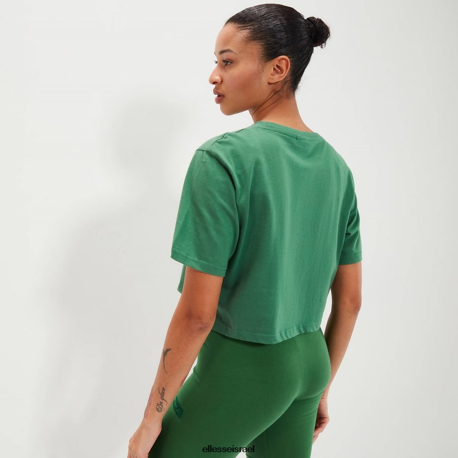 Ellesse הַלבָּשָׁה ירוק נשים חולצת טריקו של volia crop 8T0ZPV87