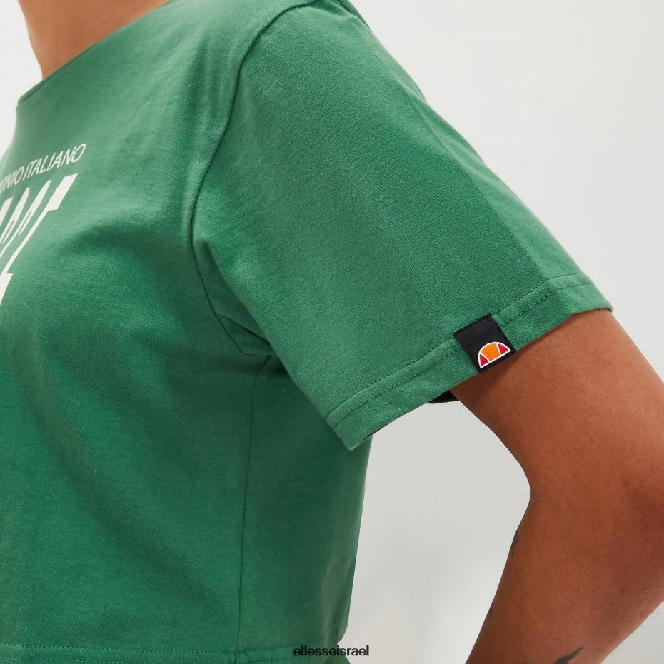 Ellesse הַלבָּשָׁה ירוק נשים חולצת טריקו של volia crop 8T0ZPV87
