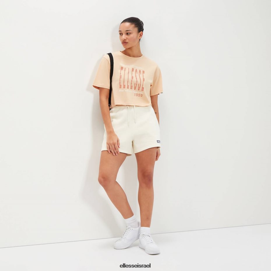 Ellesse הַלבָּשָׁה חום בהיר נשים חולצת טריקו של volia crop 8T0ZPV88